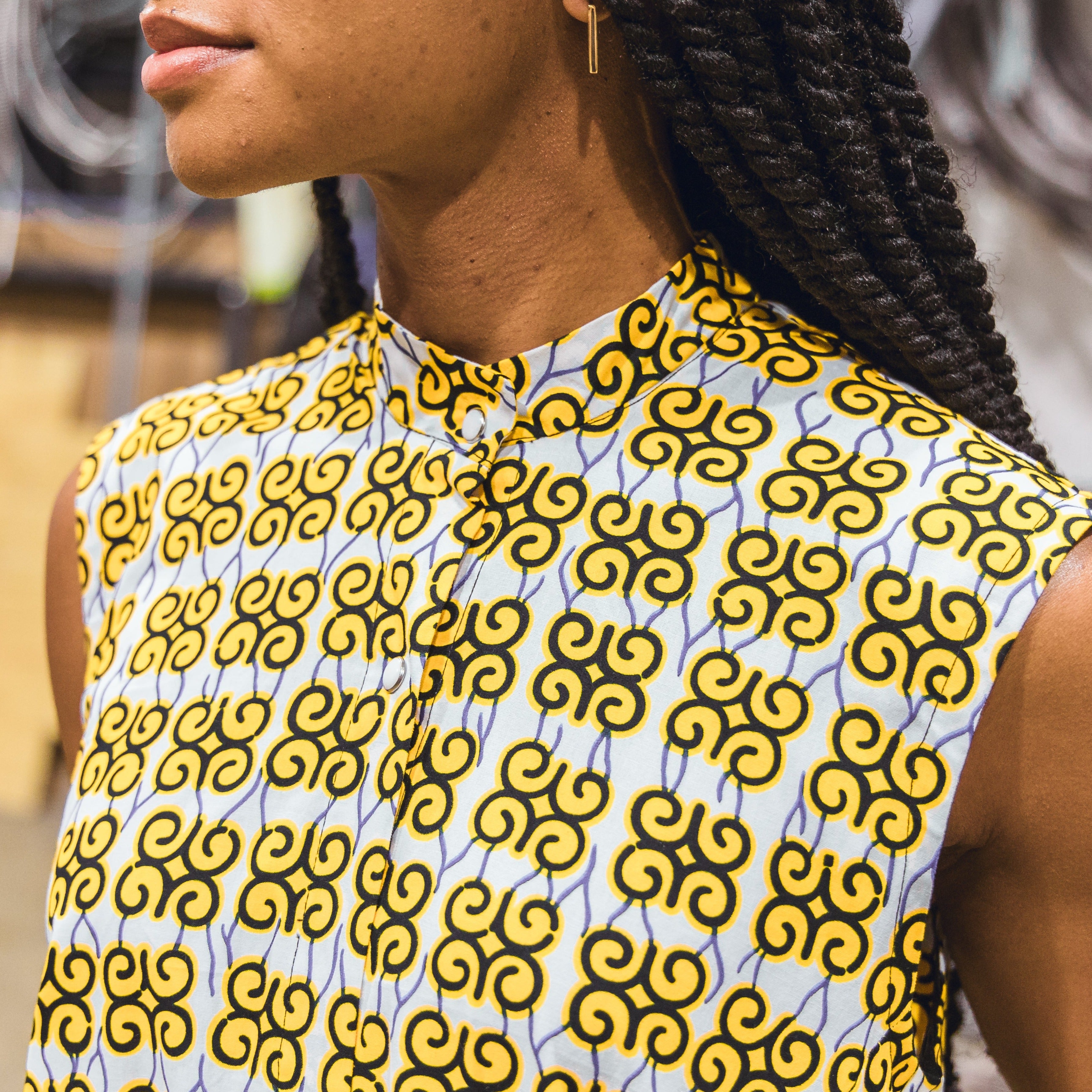 High-Low Wax and Kokodounda Dress #10 (Medium)
