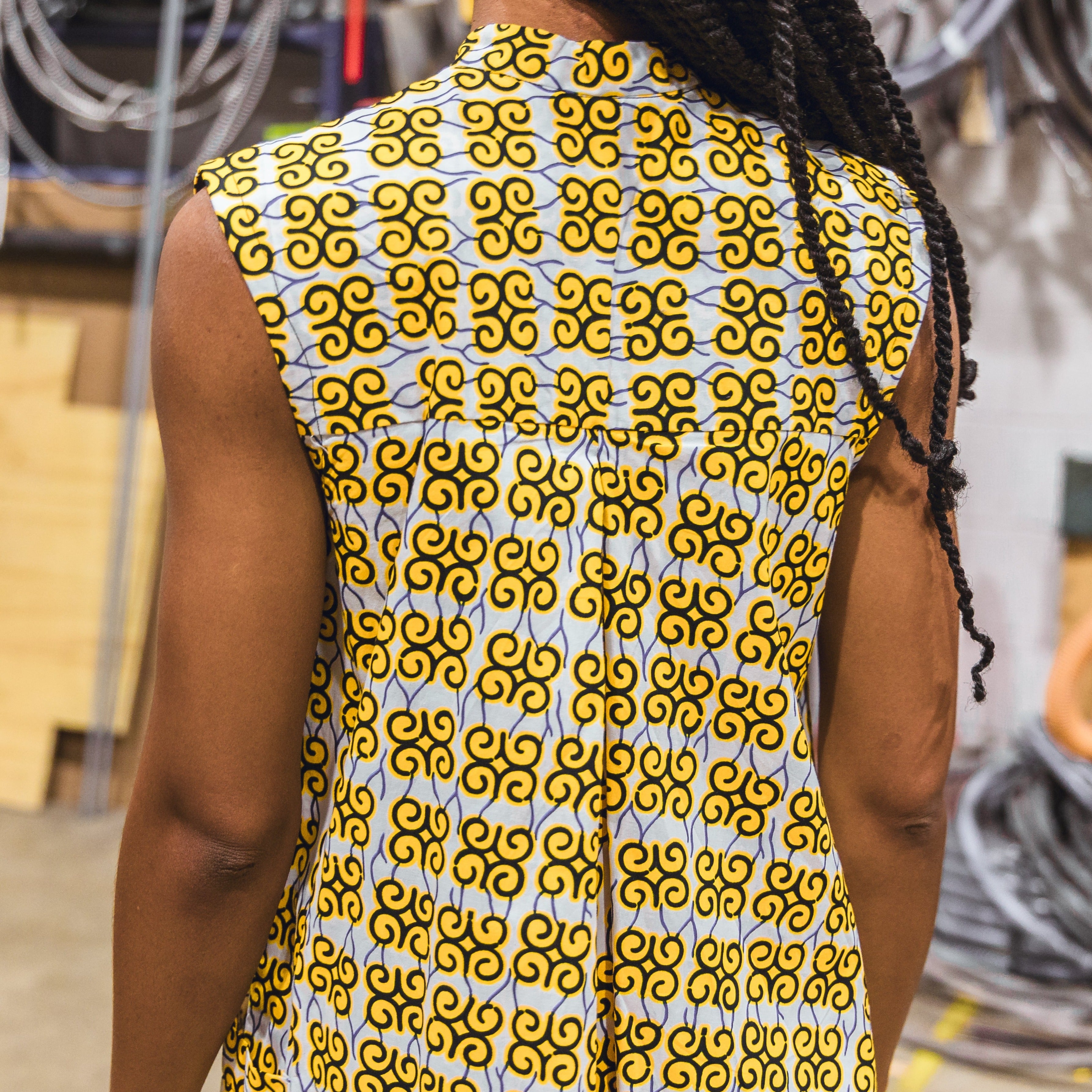 High-Low Wax and Kokodounda Dress #10 (Medium)