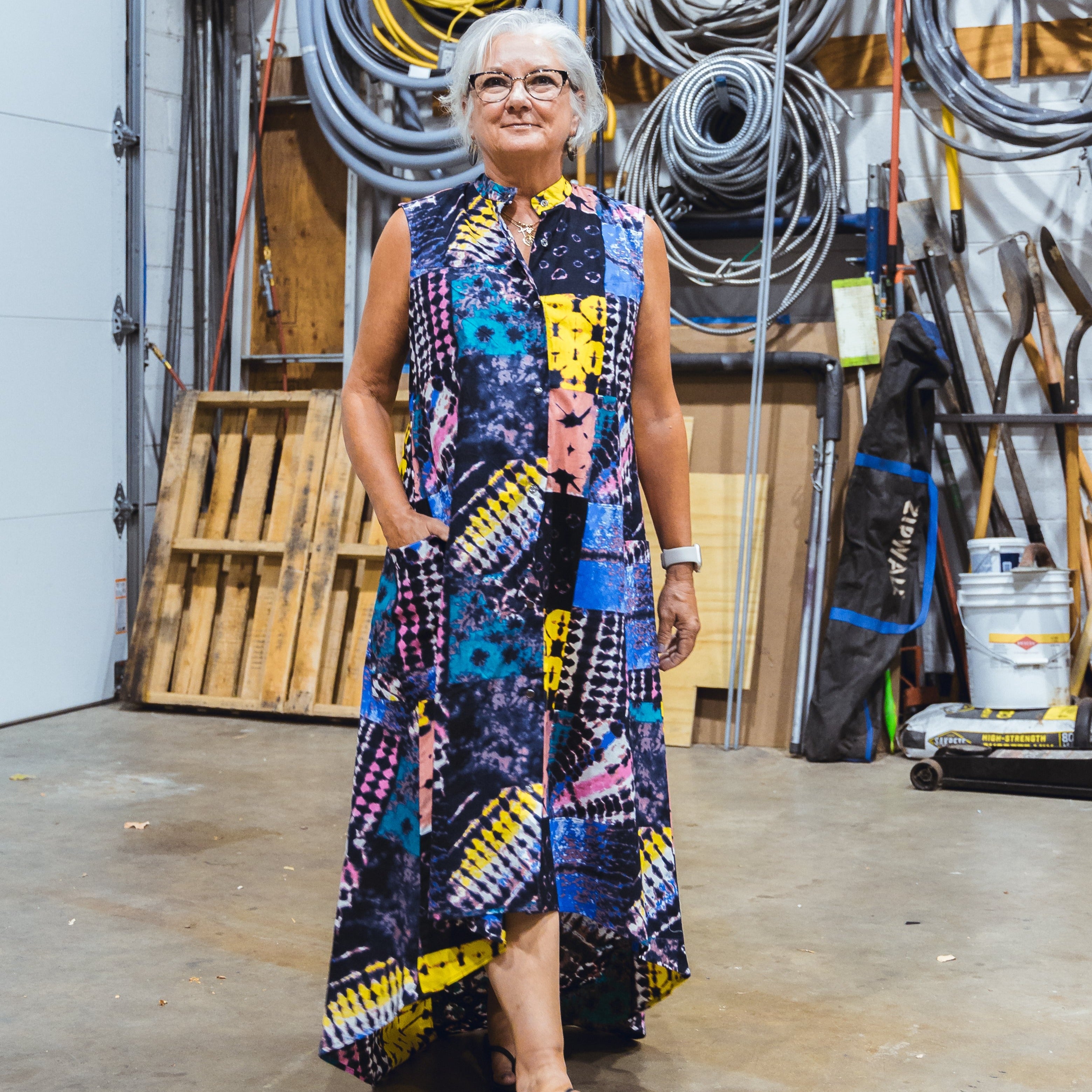 High-Low Wax and Kokodounda Dress #7 (Medium)