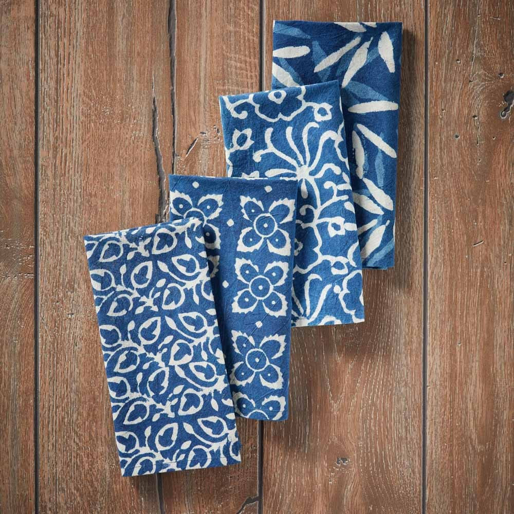 Indigo Dabu Napkins - Set of 4