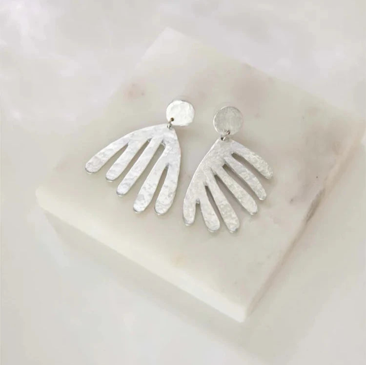 Coral Aluminum Earrings