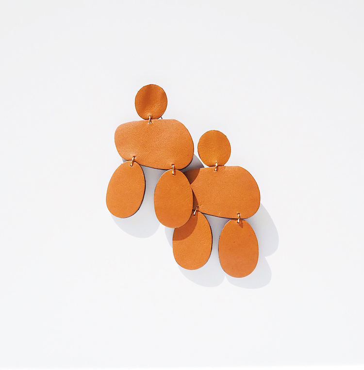 Katya Leather Earrings