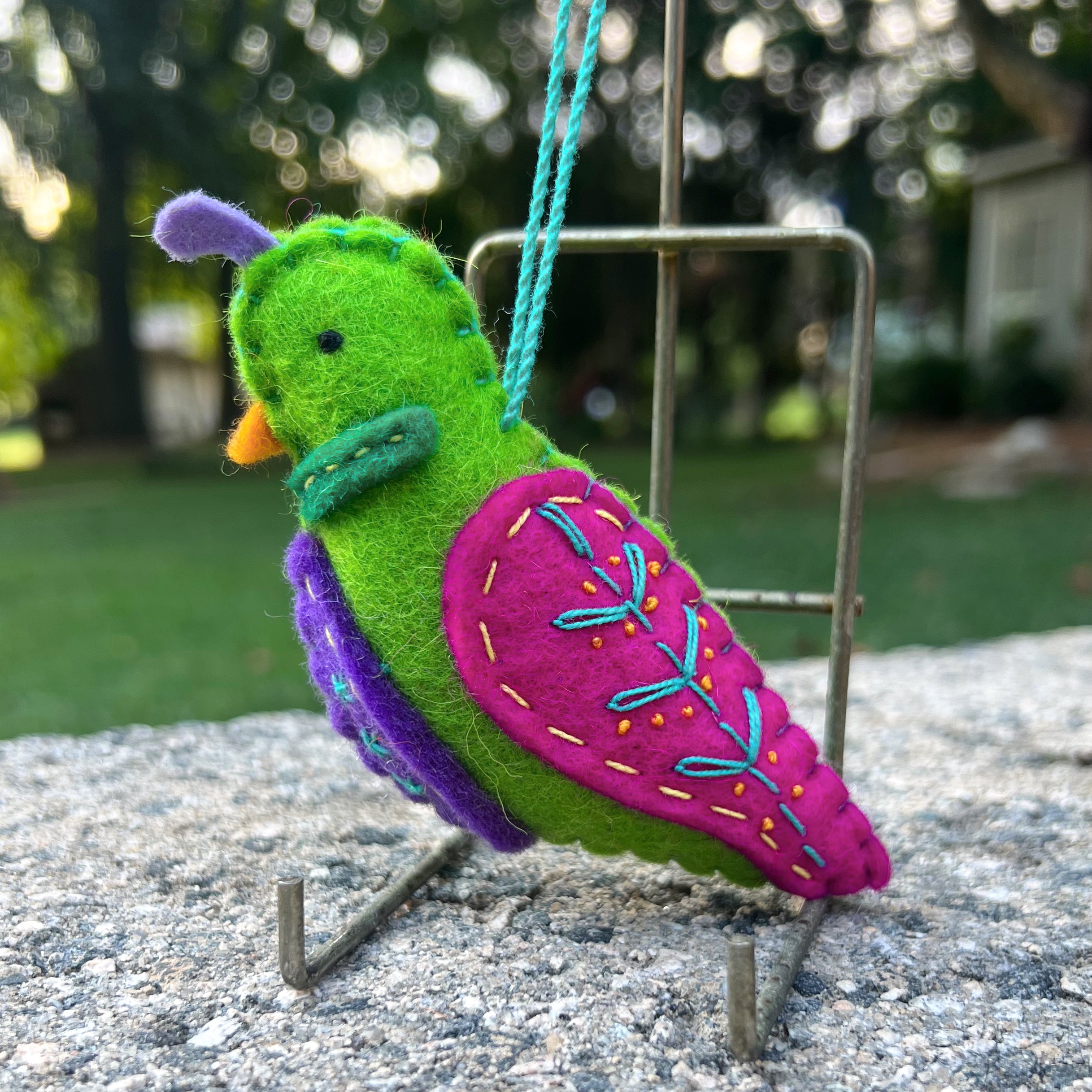 Partridge Wool Felt Ornament