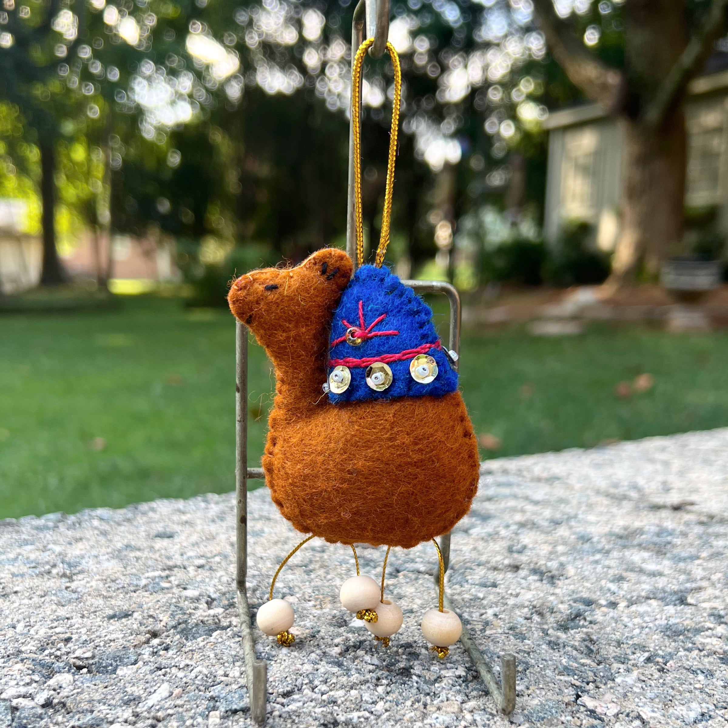 Camel Wool Felt Ornament