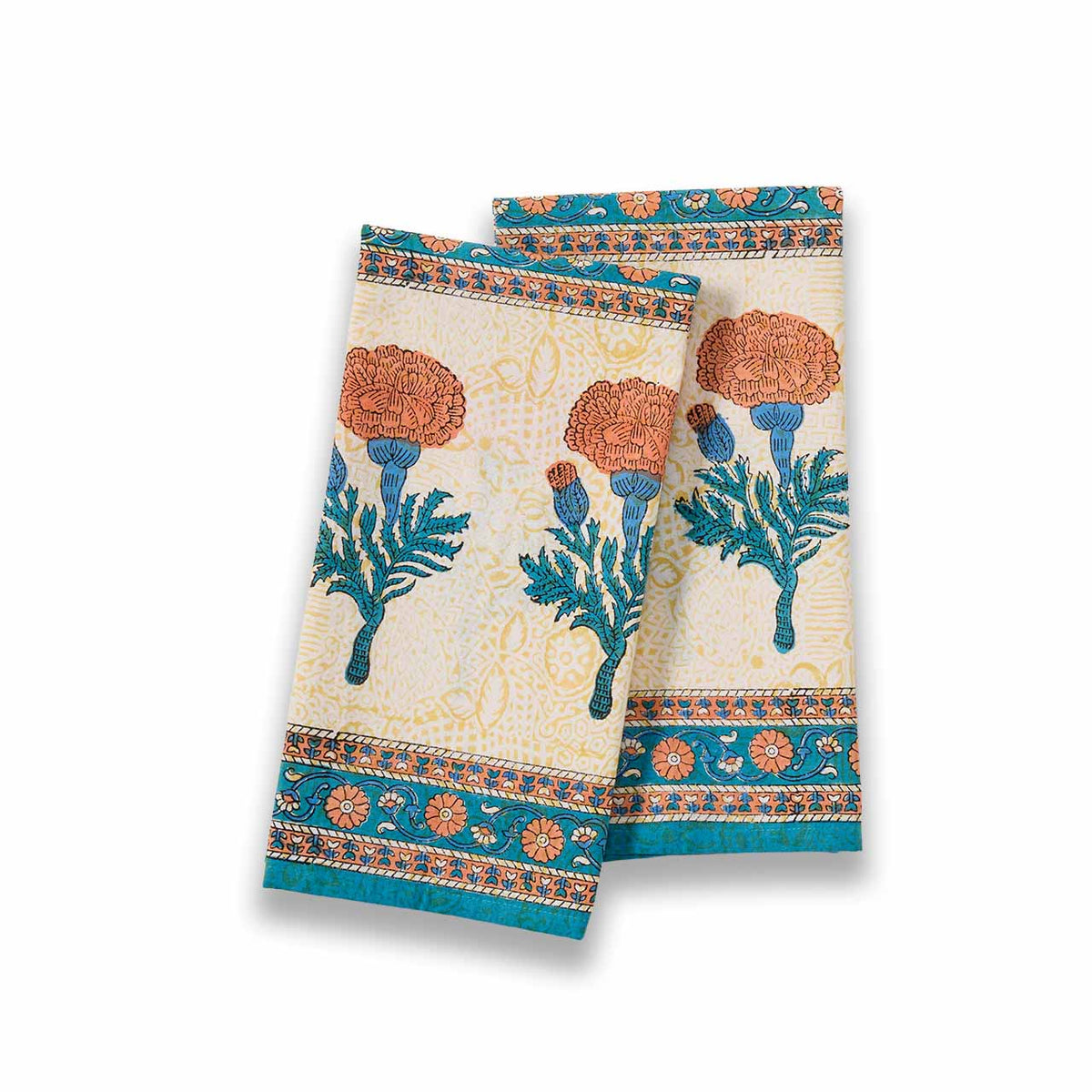 Carnation Hand Towels - Set of 2