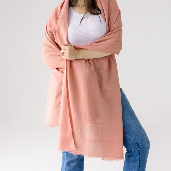 Maraki Handwoven Ethiopian Cotton Shawl