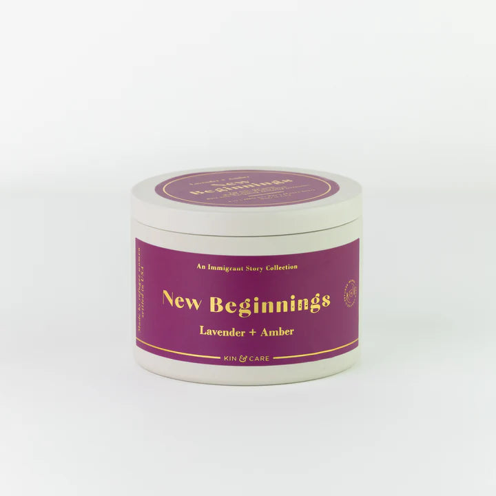 An Immigrant Story Candles - Tins
