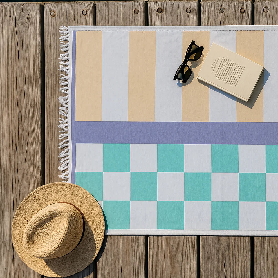 Positano Stripes Beach Towel