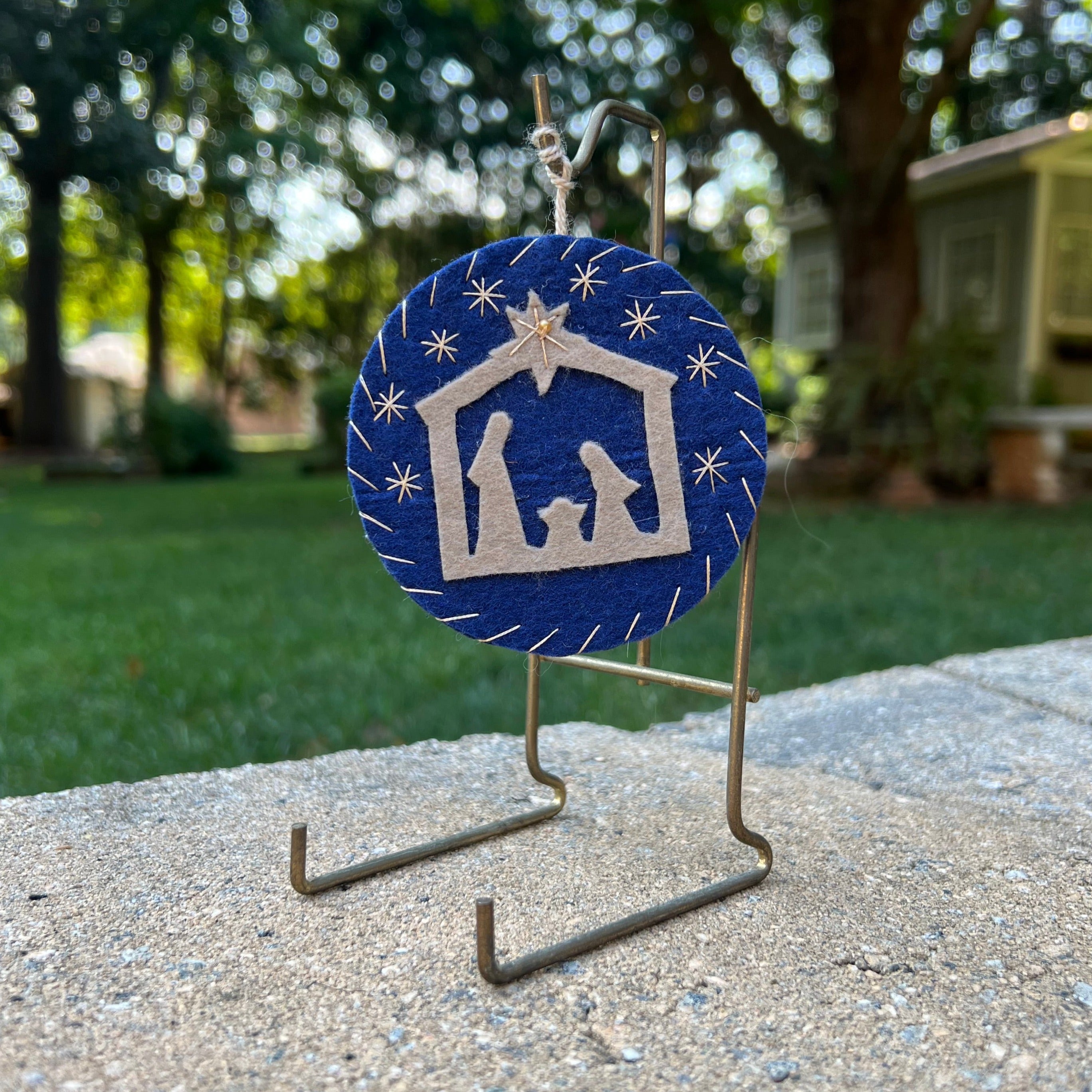 Silent Night Nativity Ornament