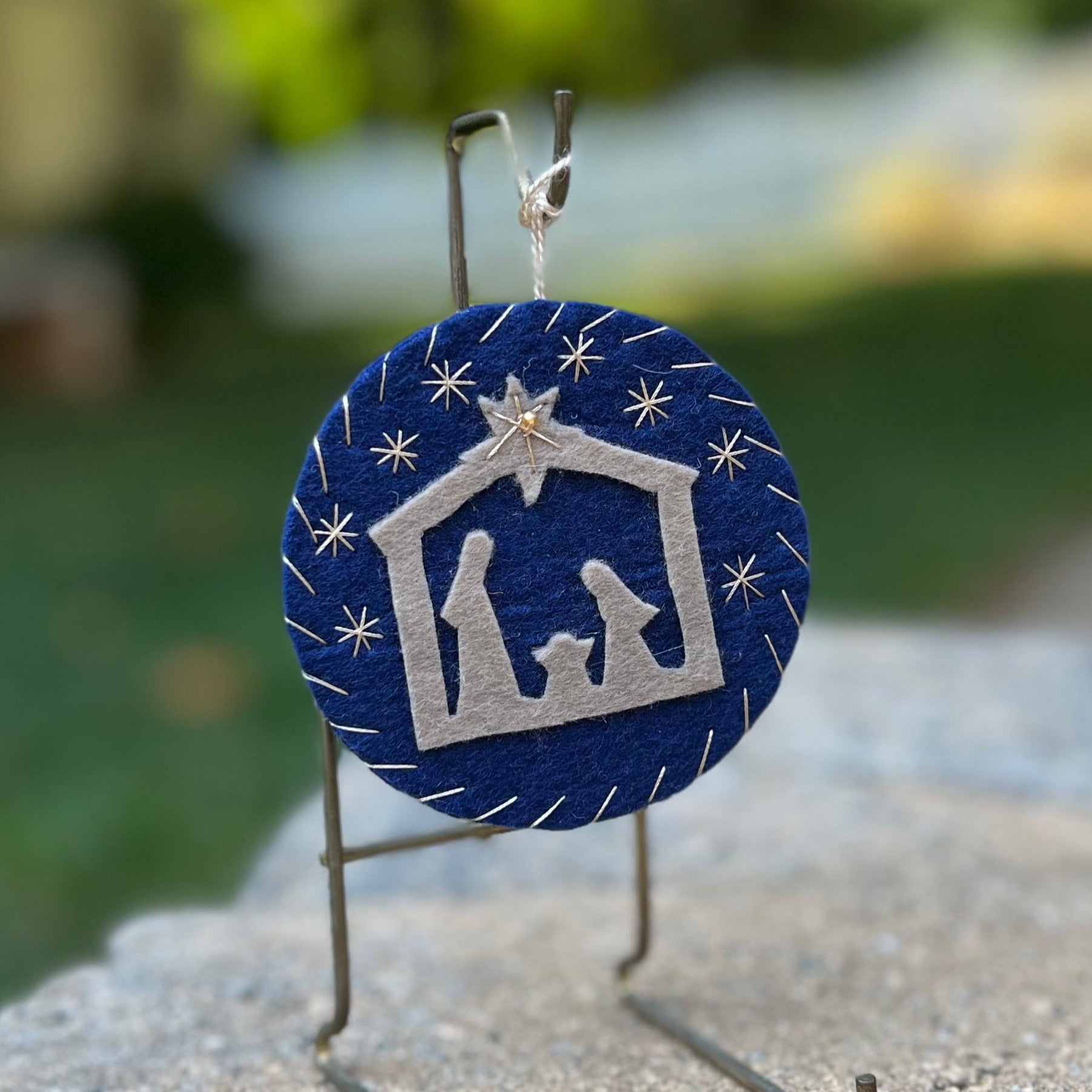 Silent Night Nativity Ornament