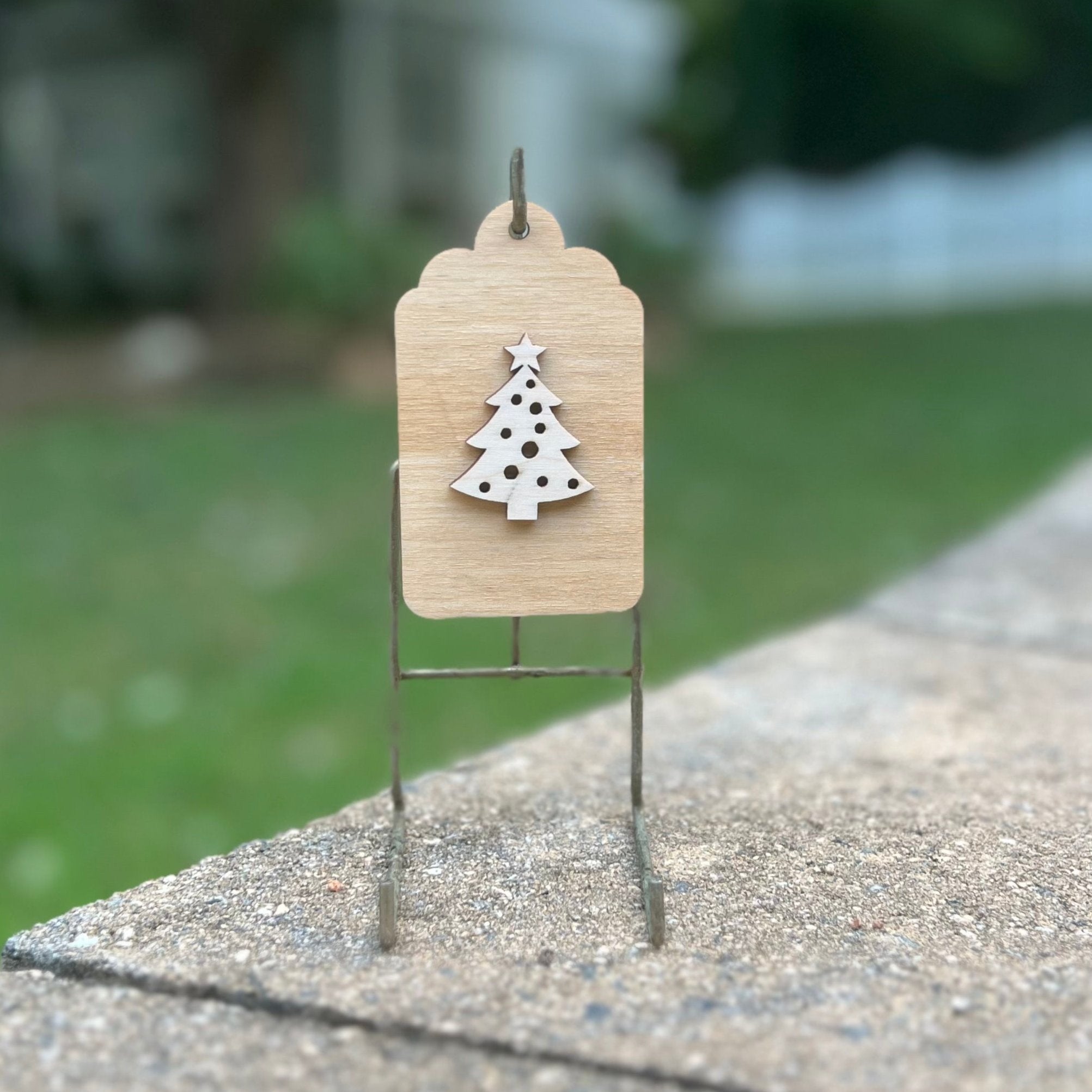 Gift Tag Ornaments - Set of Four