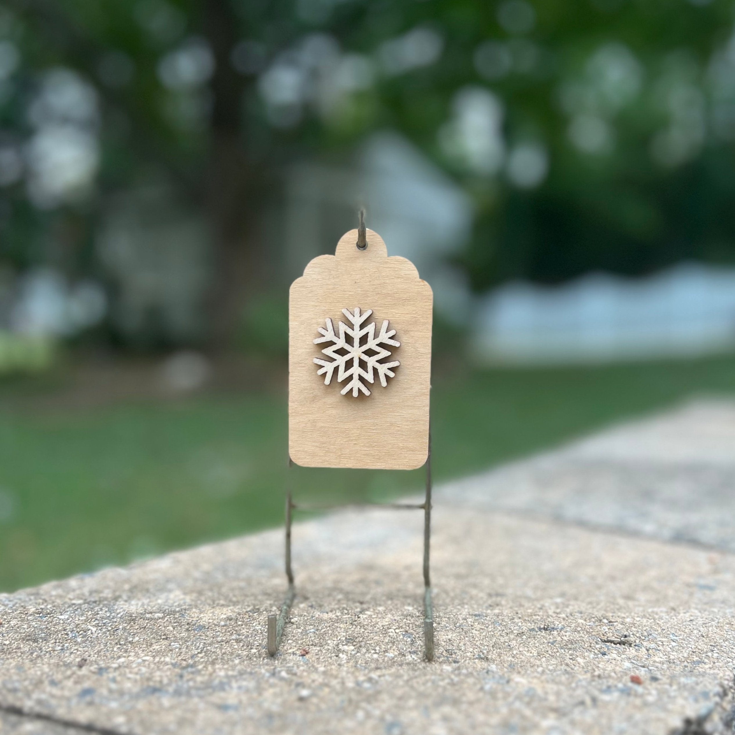 Gift Tag Ornaments - Set of Four