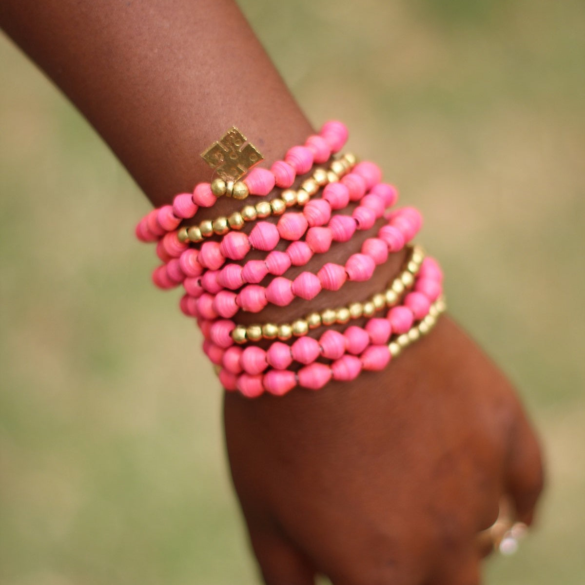 Mini Paper Bead Bracelets