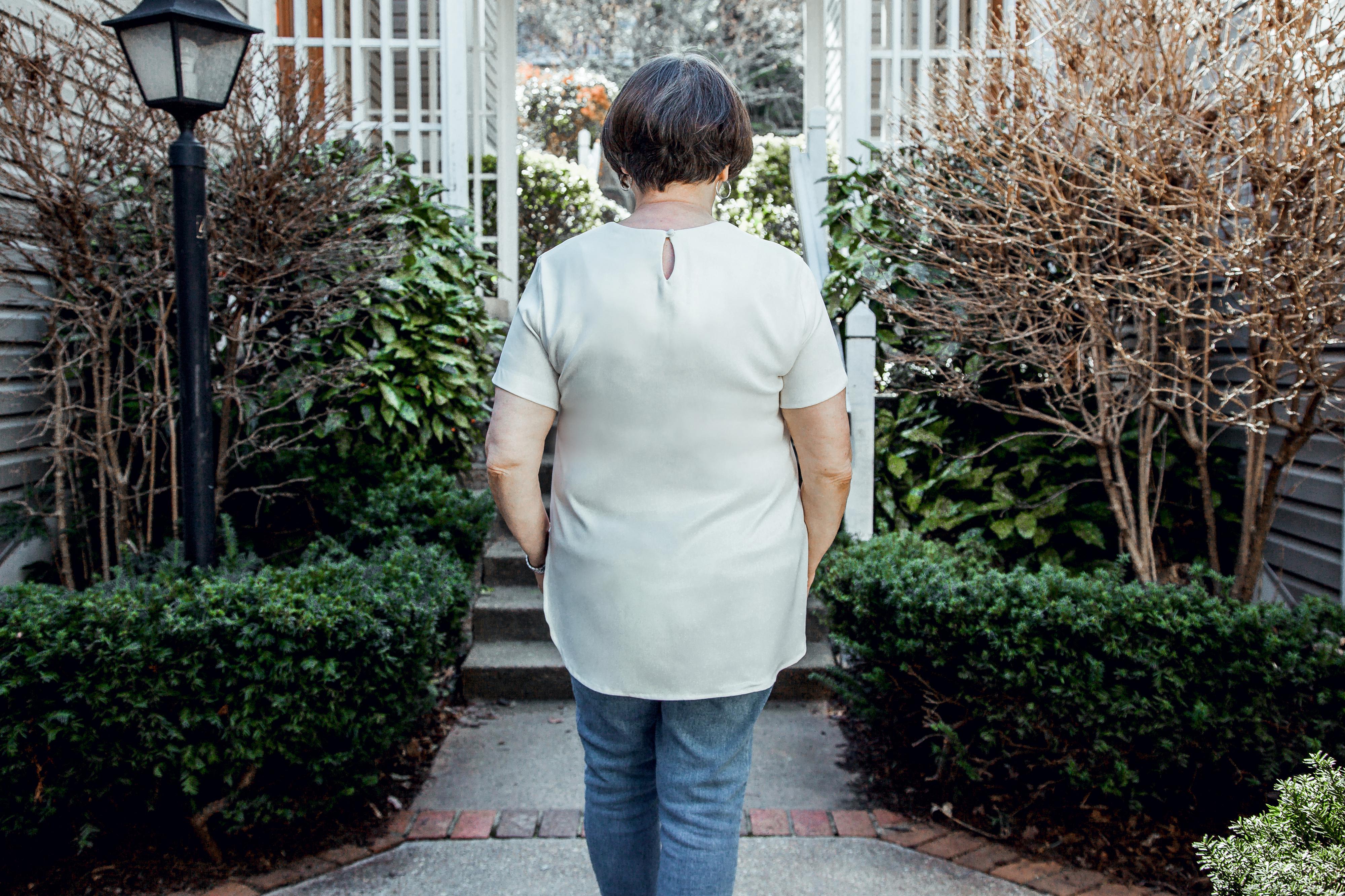 The Silky Tee, Beige