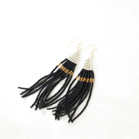 Beaded Tassel Earrings