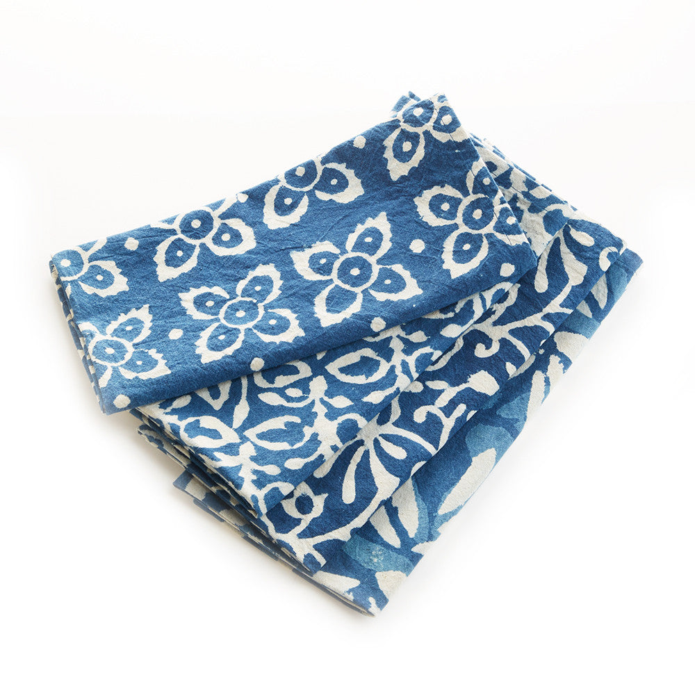 Indigo Dabu Napkins - Set of 4