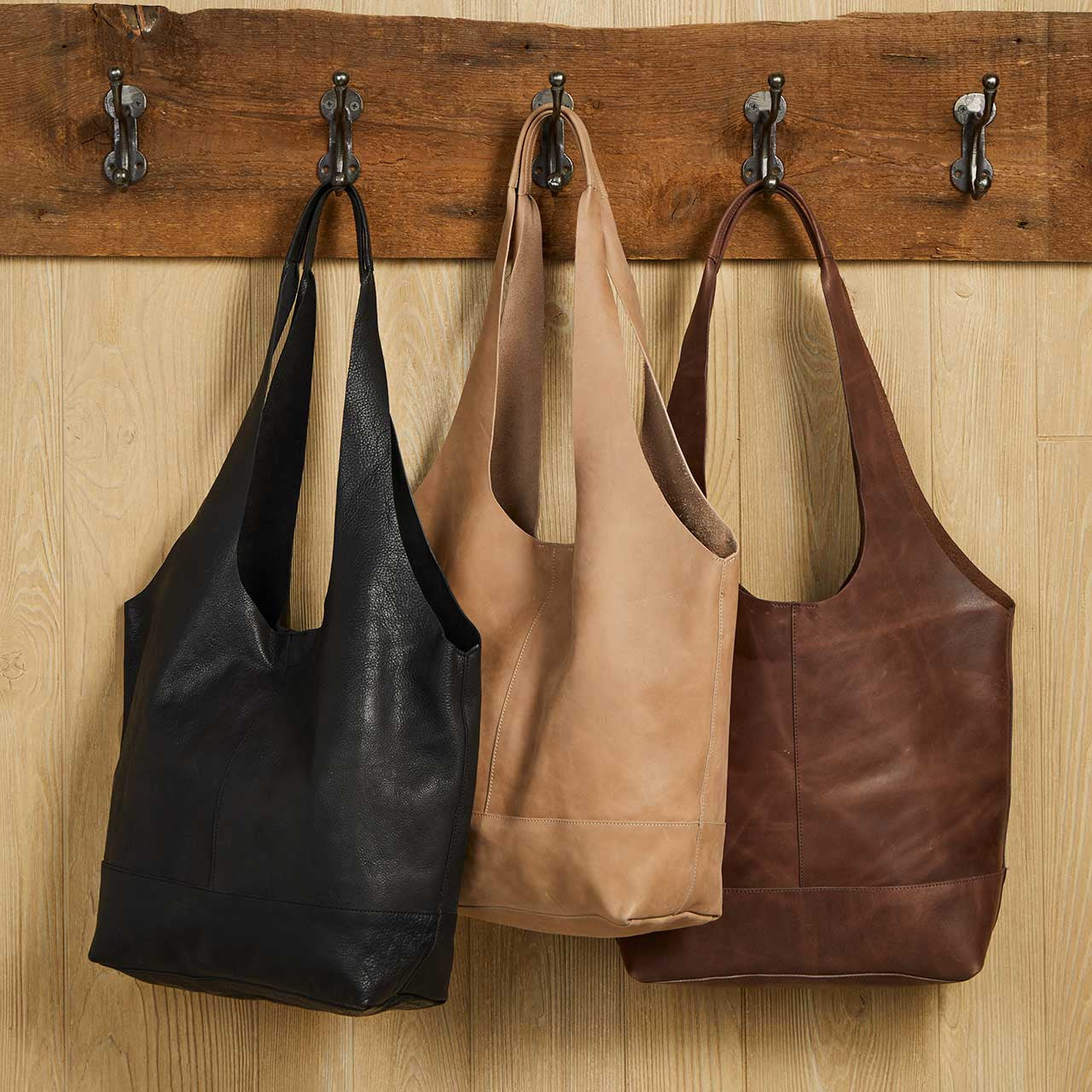 Shilani Leather Slouch Bag