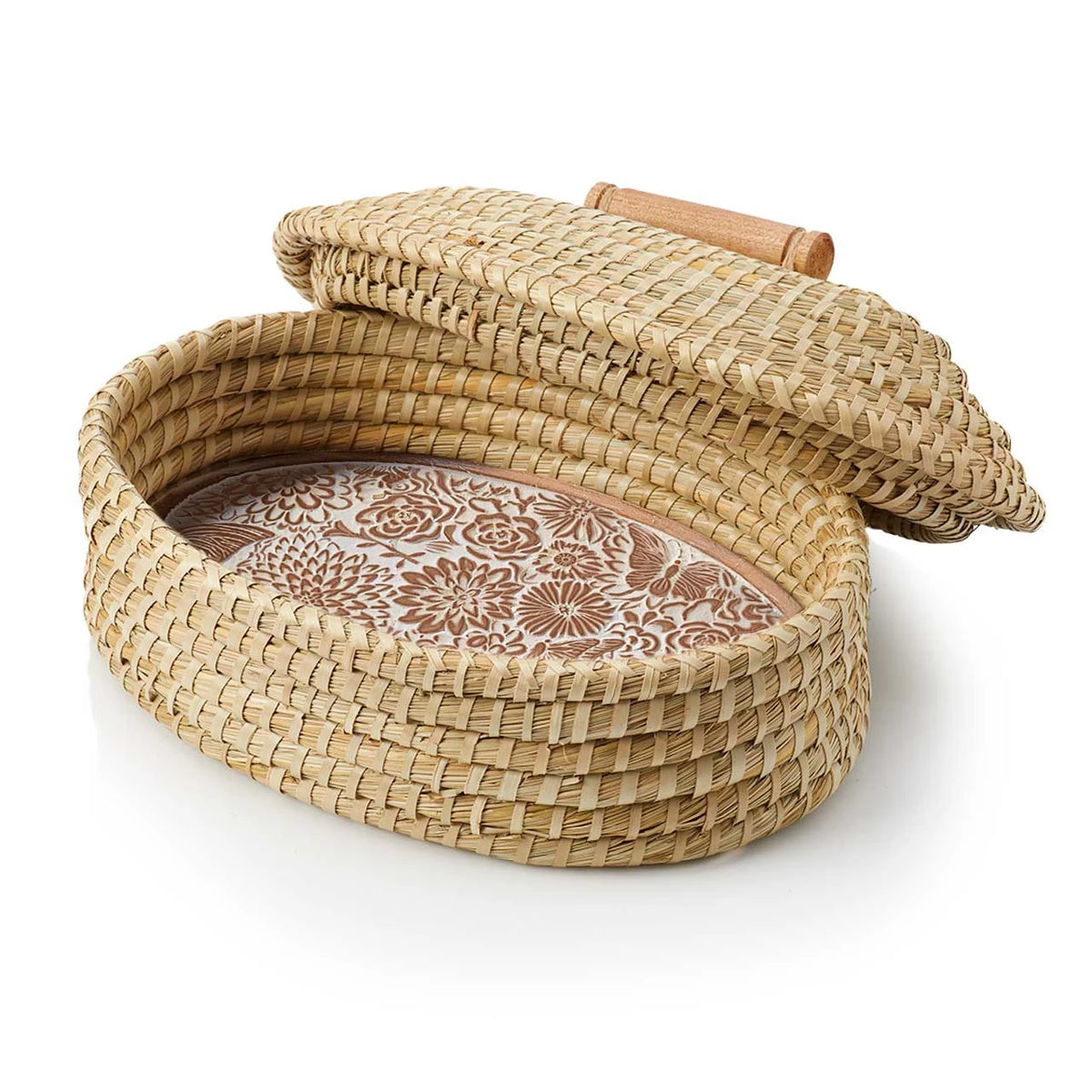 Butterfly Garden Lidded Breadwarmer