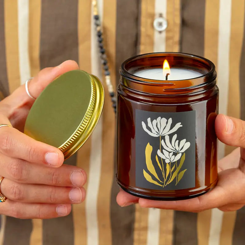 Gilded Botanical Garden Candle