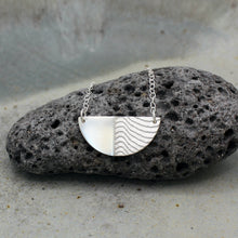 Load image into Gallery viewer, Half Moon Necklace - Silver
