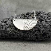 Load image into Gallery viewer, Half Moon Necklace - Silver
