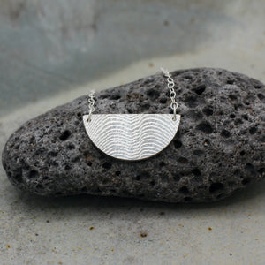 Half Moon Necklace - Silver