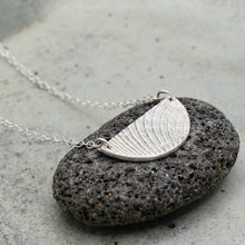 Load image into Gallery viewer, Half Moon Necklace - Silver
