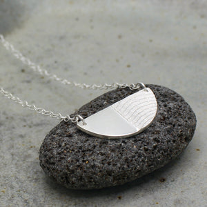 Half Moon Necklace - Silver