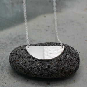 Half Moon Necklace - Silver