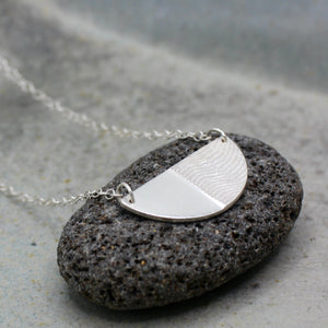 Half Moon Necklace - Silver