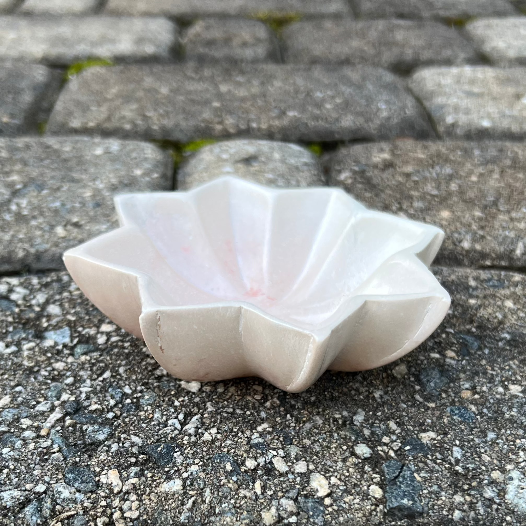 Soapstone Flower Bowl