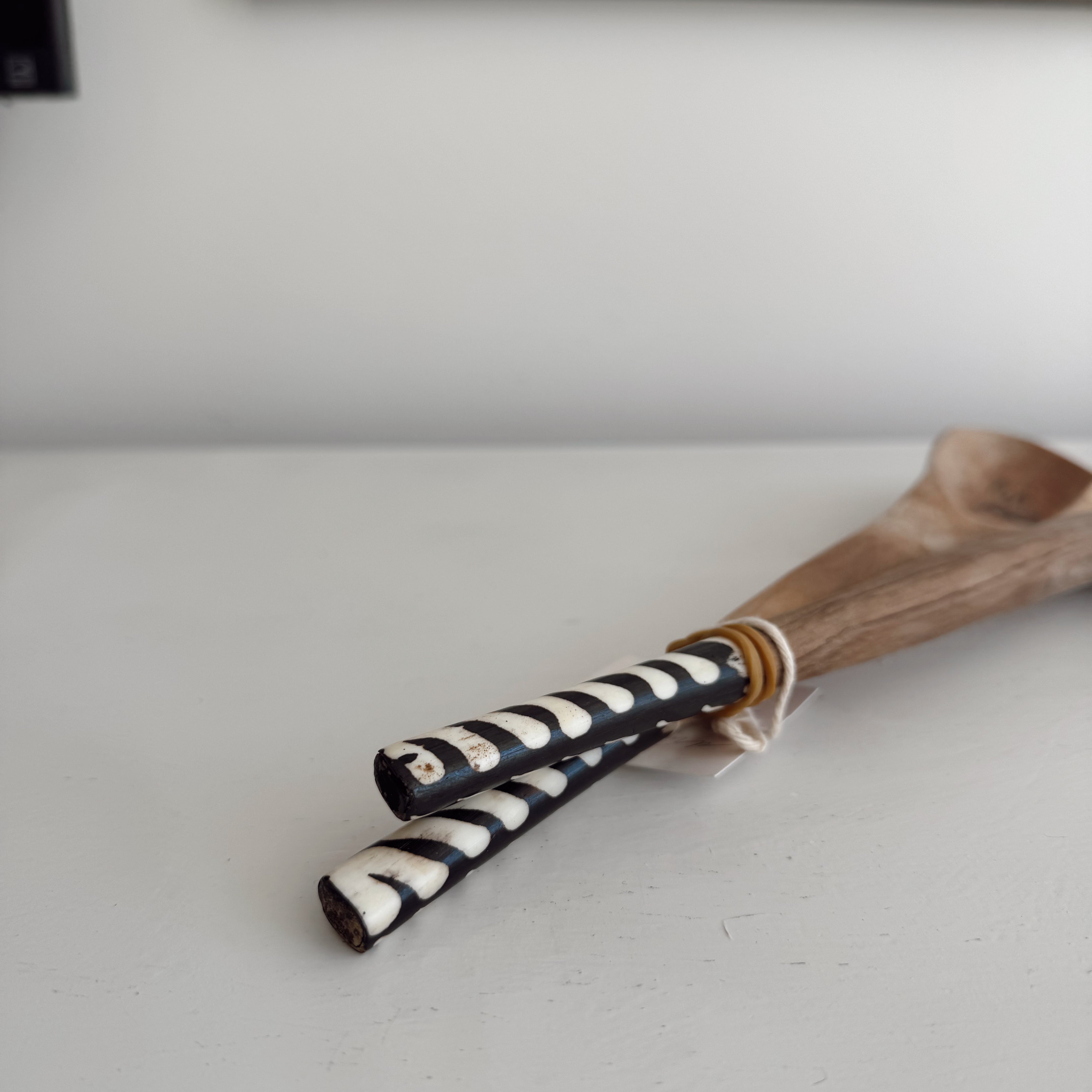 Wood and Bone Salad Servers #2