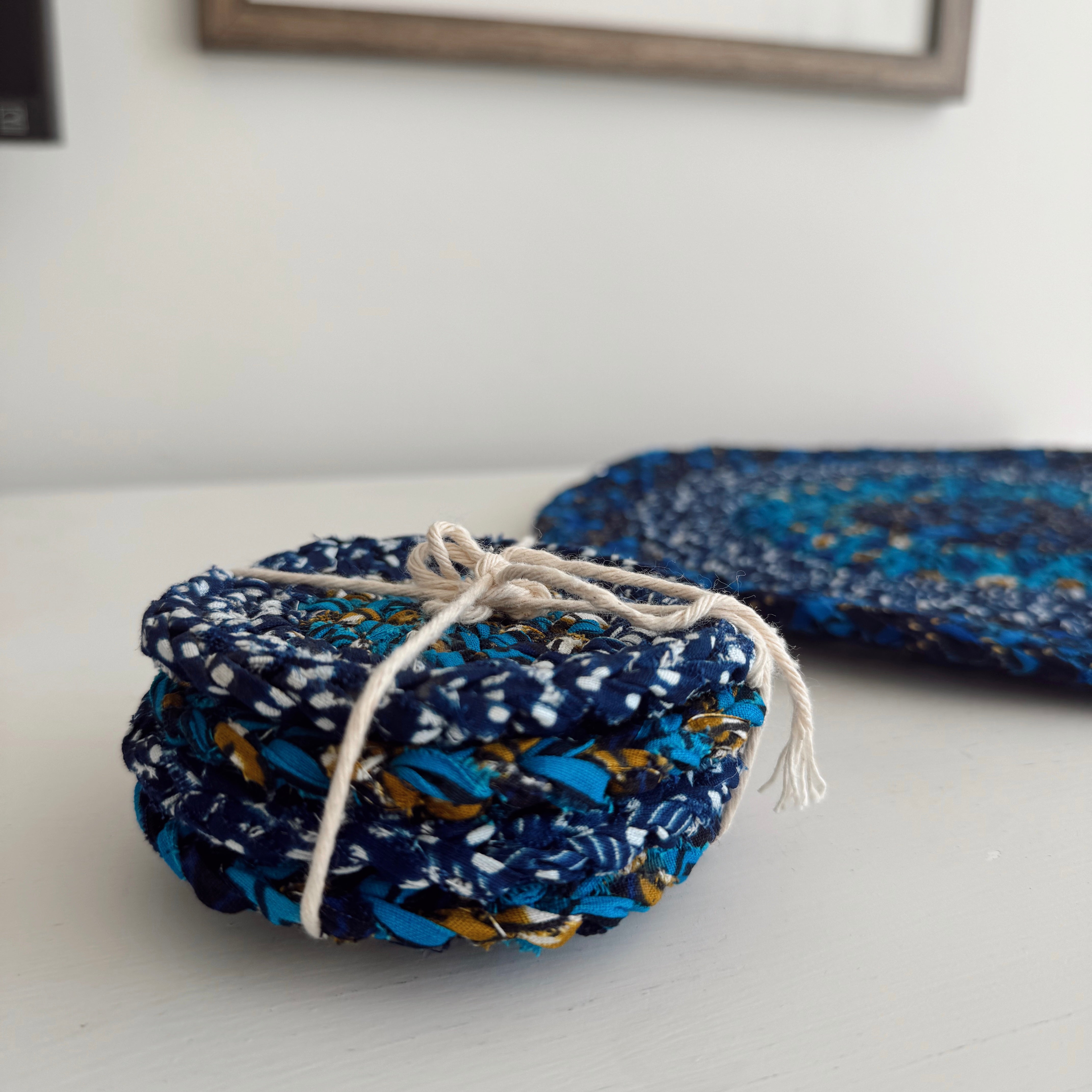 Woven Coasters #2 - Set of 4