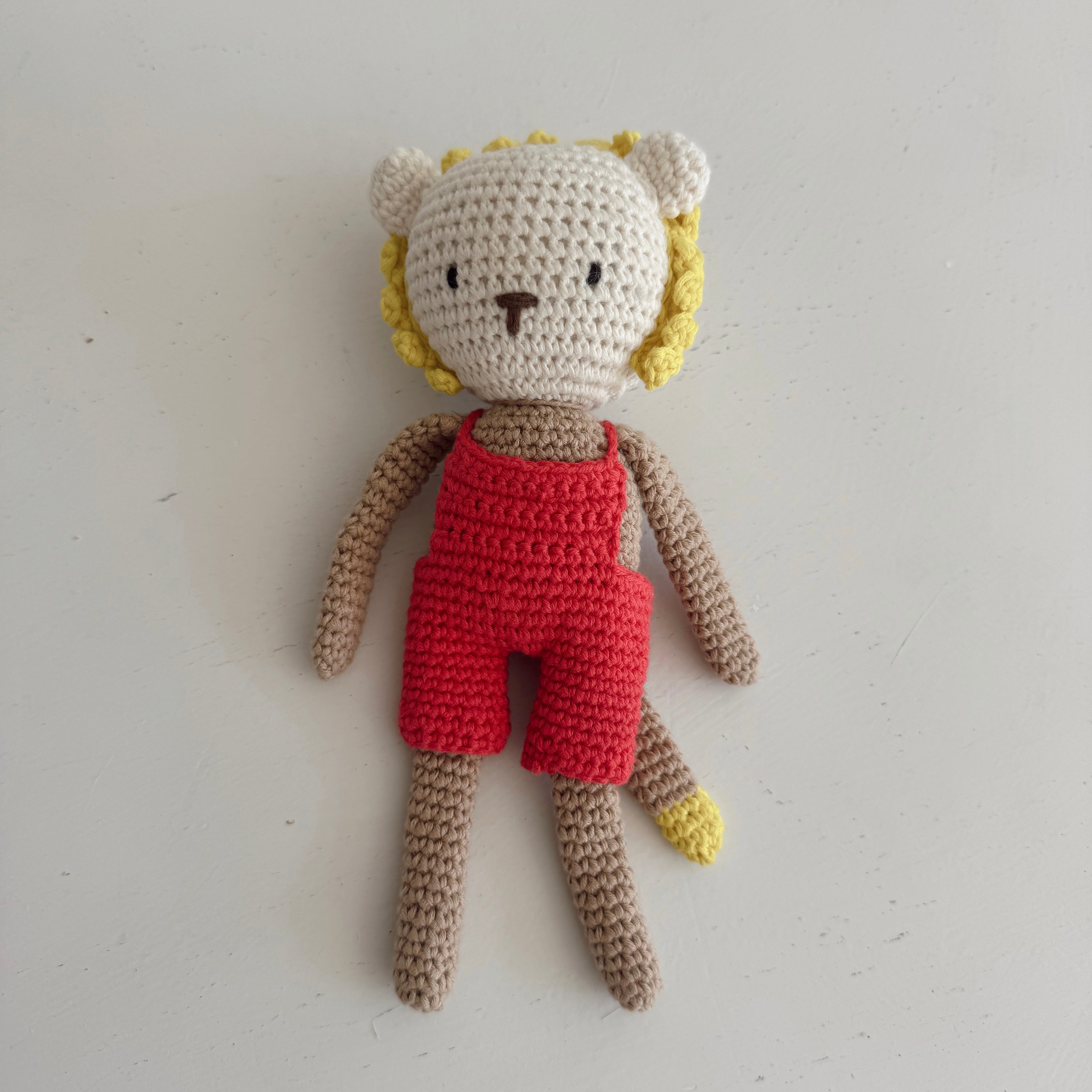 Crochet Animal Doll (Lion #7)