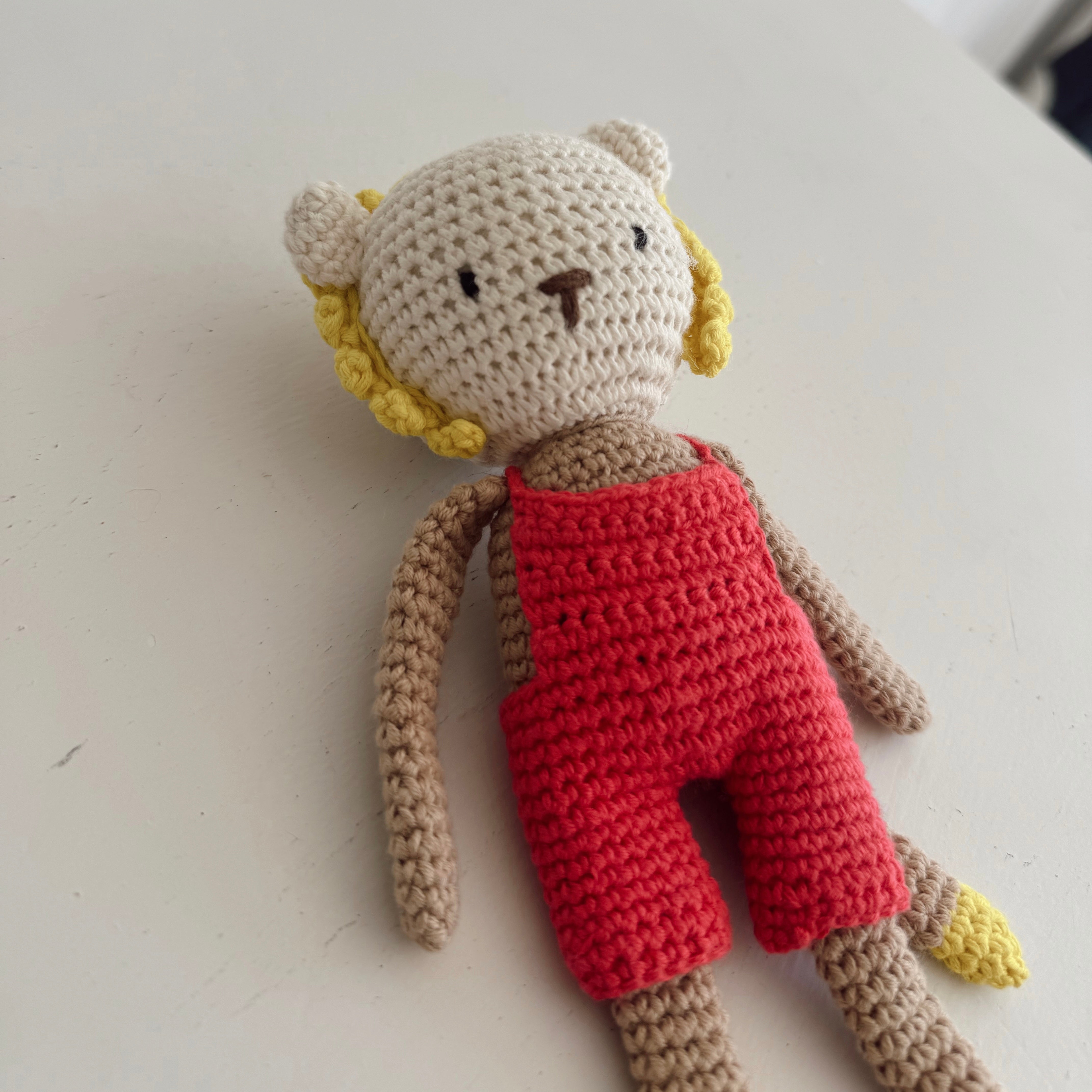 Crochet Animal Doll (Lion #7)