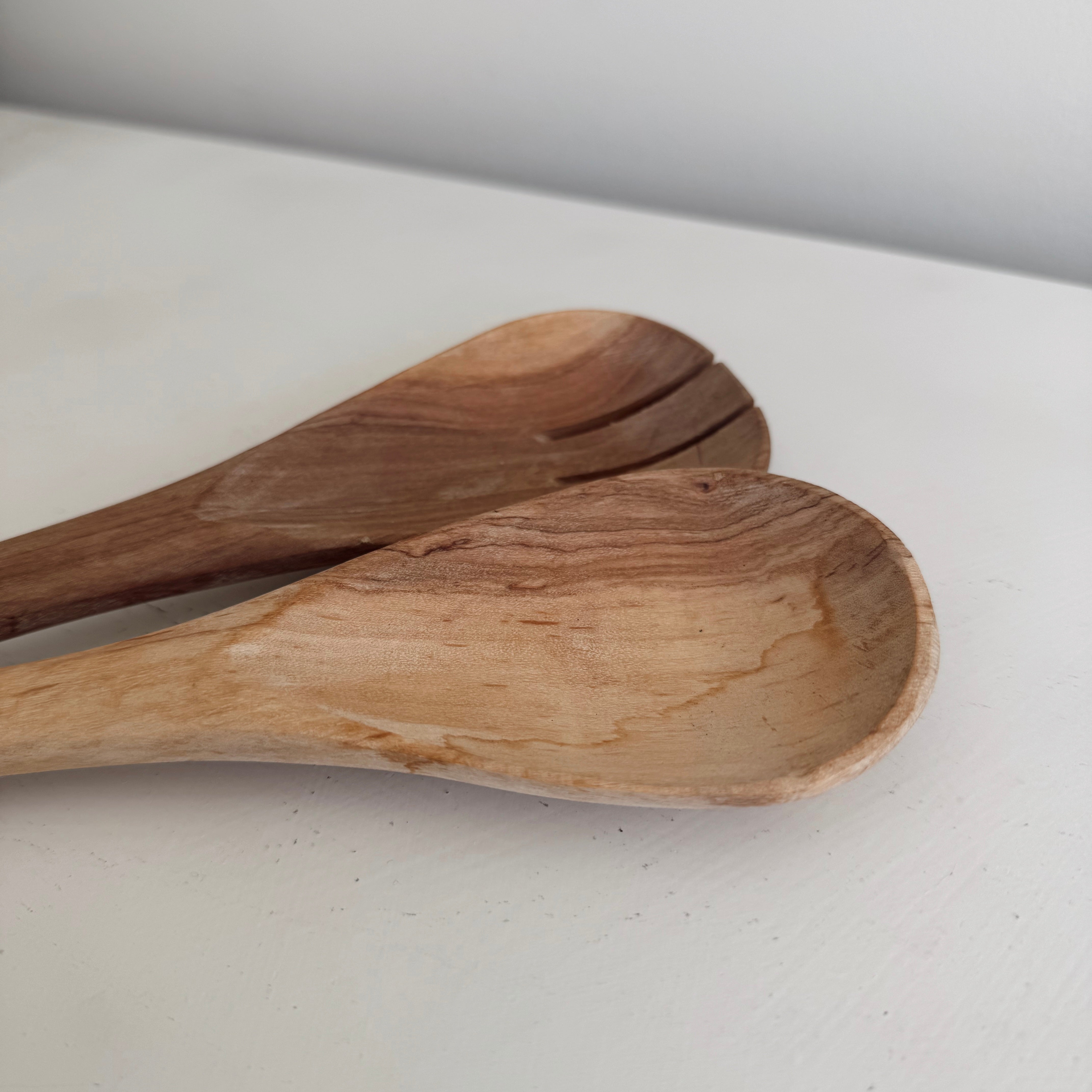 Wood and Bone Salad Servers #3