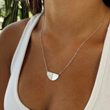 Load image into Gallery viewer, Half Moon Necklace - Silver
