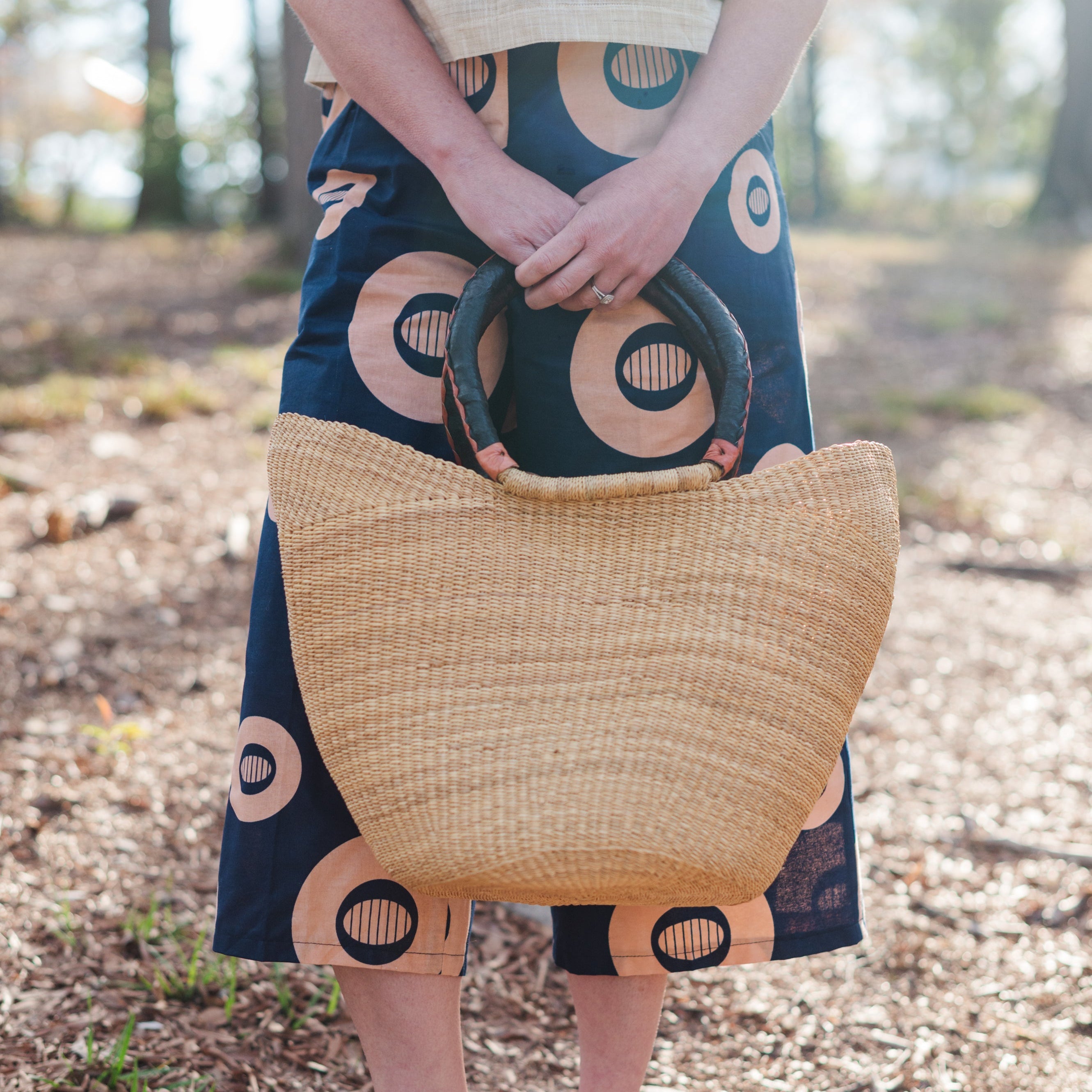 Large Basket Weave Tote