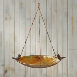 Iron Hanging Birdbath