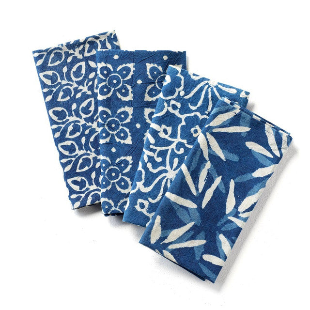Indigo Dabu Napkins - Set of 4