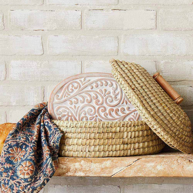 Double Vine Lidded Bread Warmer