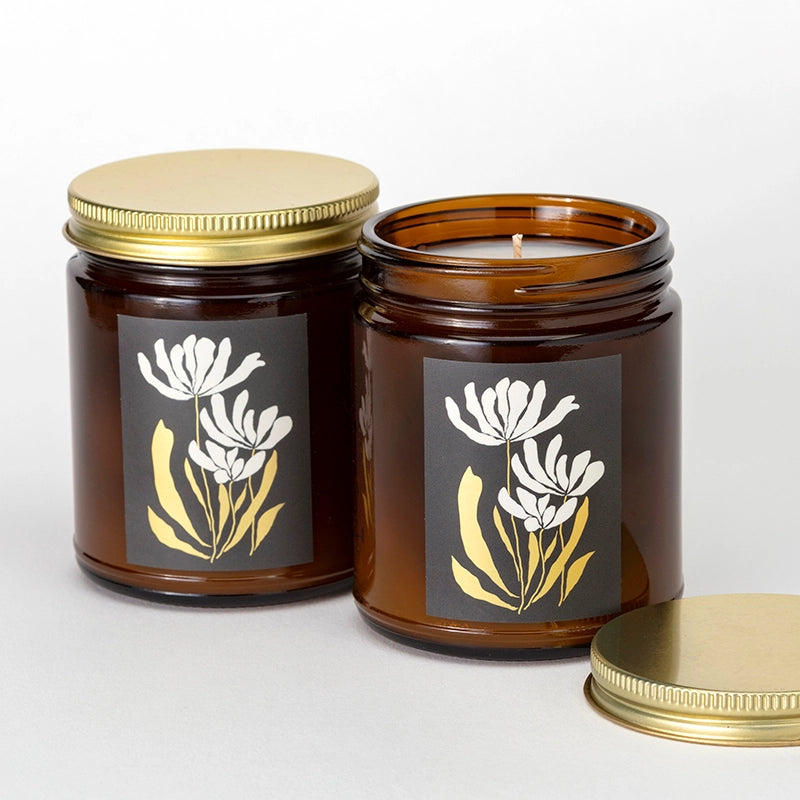 Gilded Botanical Garden Candle
