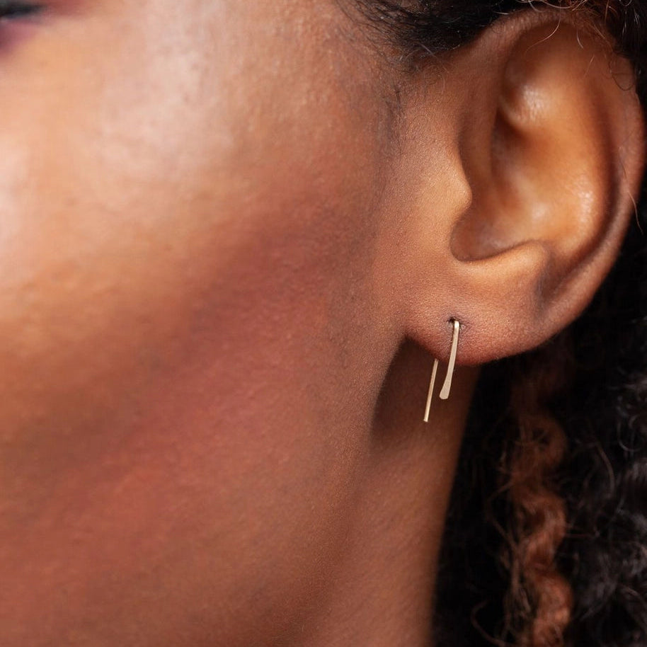 Indra Staple Earrings (14K Gold Filled)