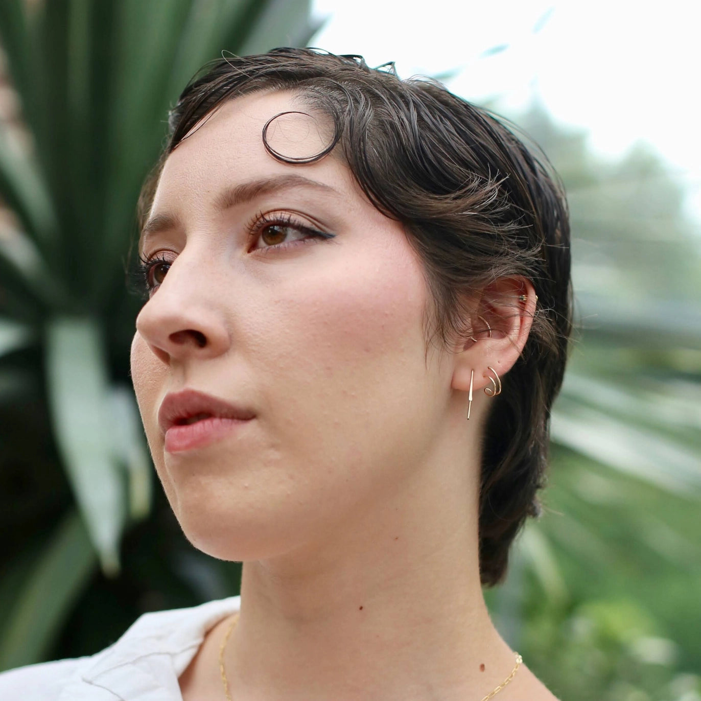 Journey of Hope Huggie Earrings (14k Gold Filled)