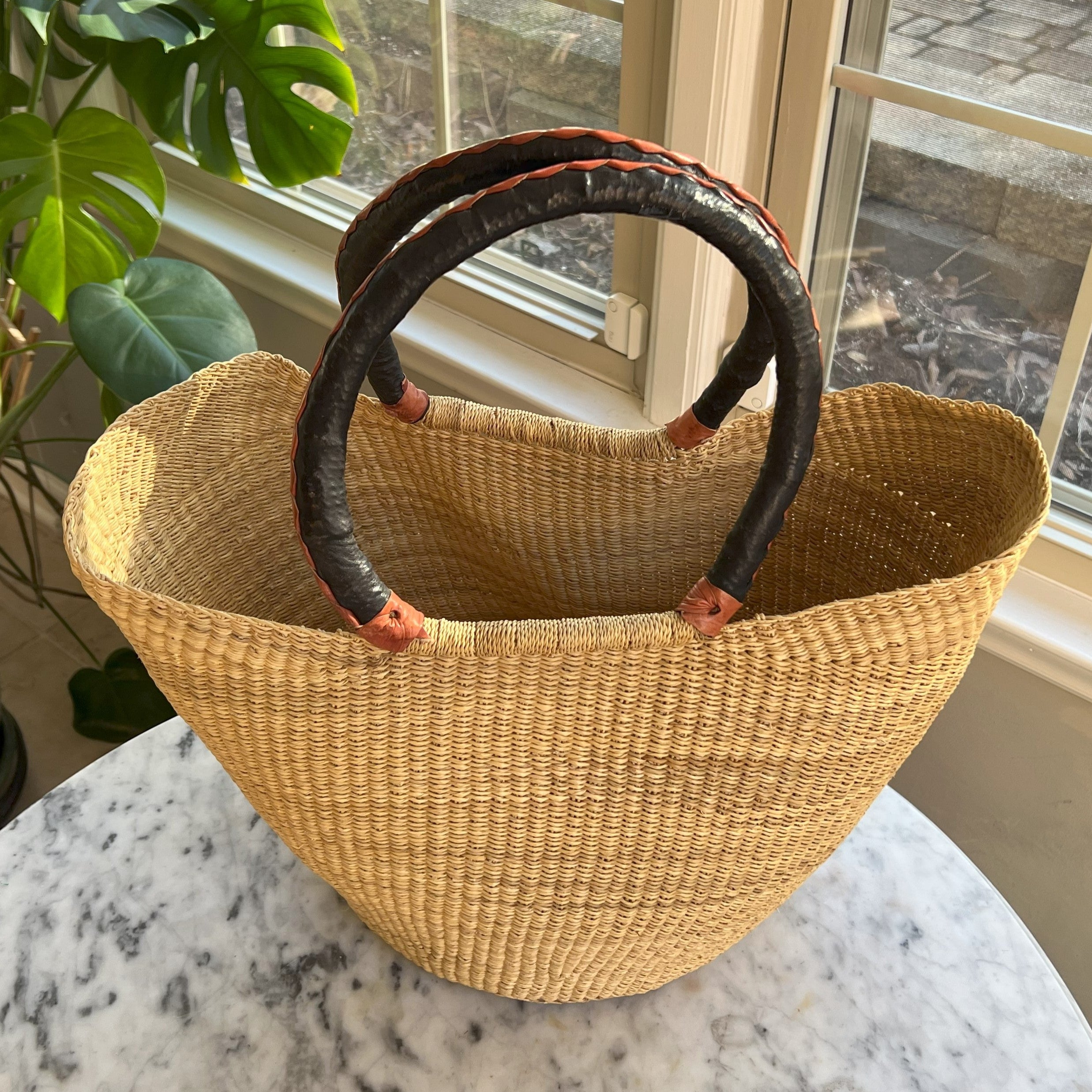 Large Basket Weave Tote