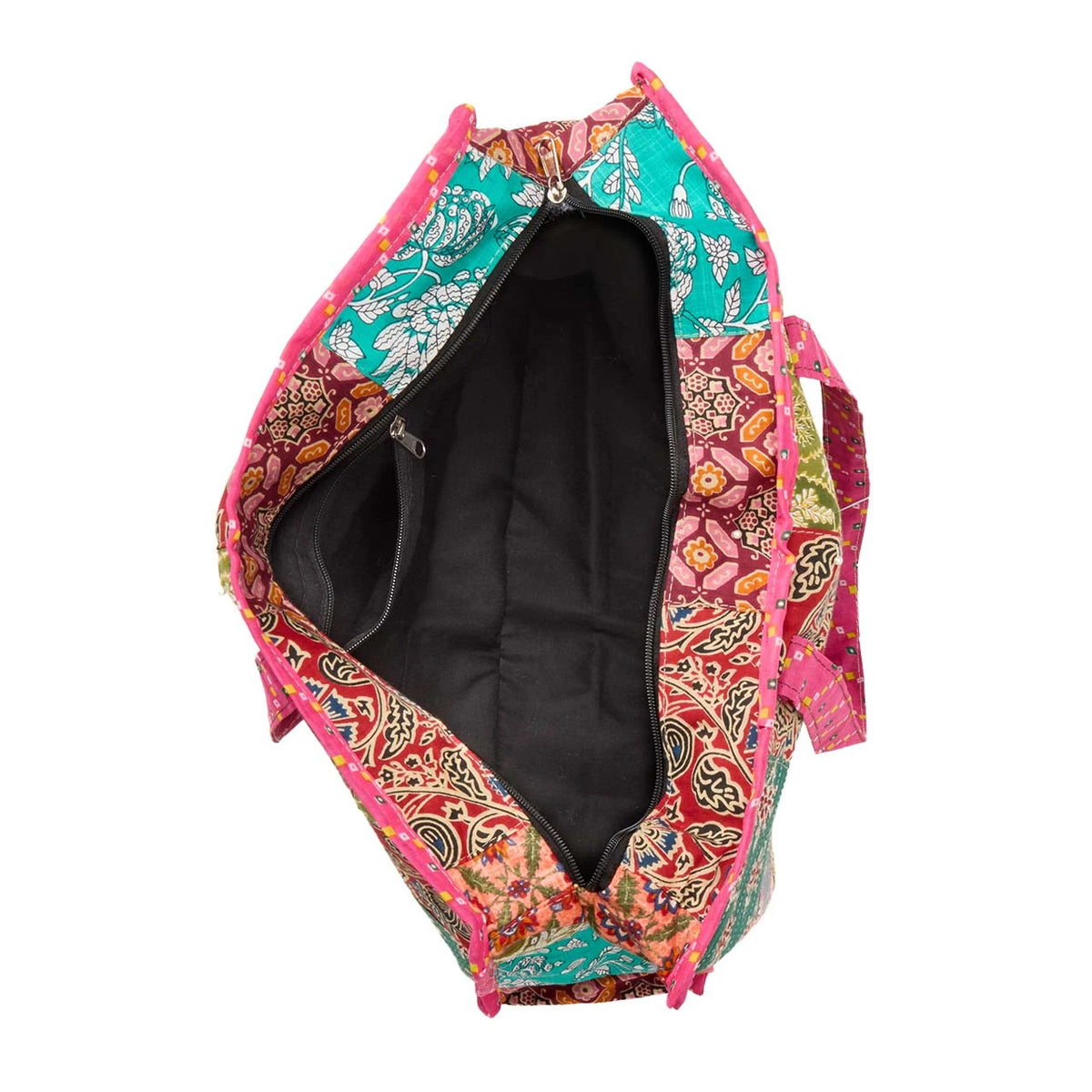 Upcycled Sari Patchwork Tote