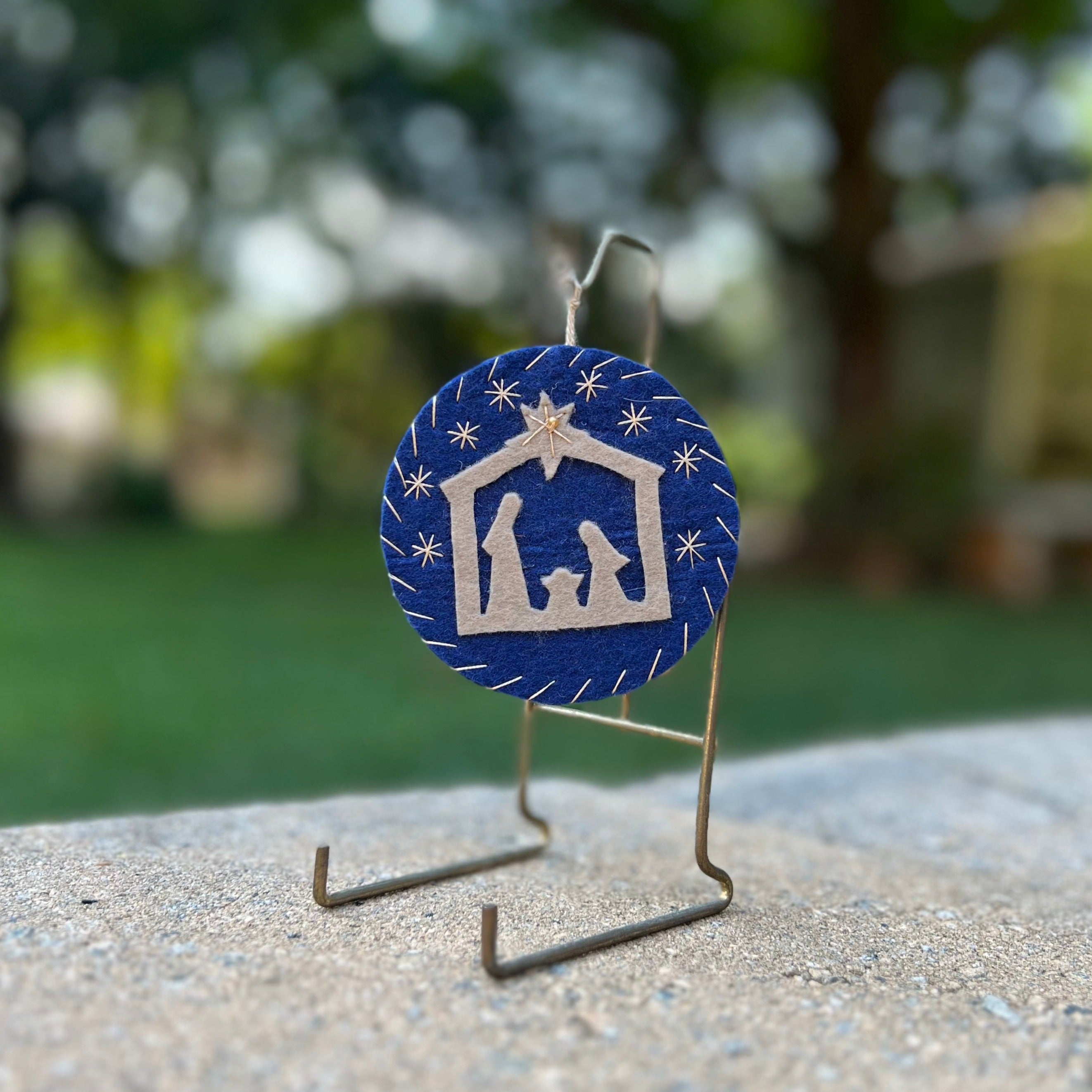 Silent Night Nativity Ornament