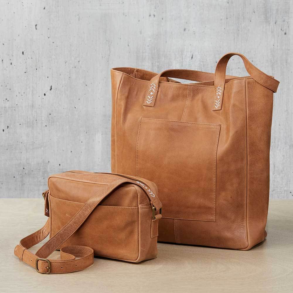 Taanka Leather Tote