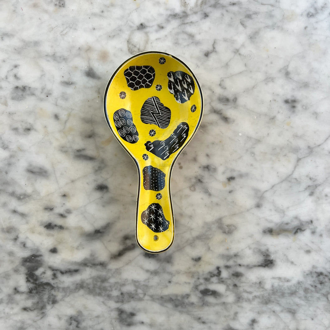 Yellow Soapstone Spoon Rest