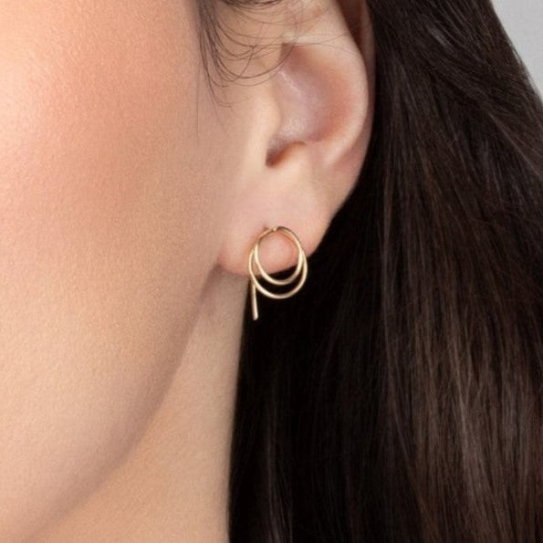 Zomi Open Circle Earrings (14k Gold Filled)
